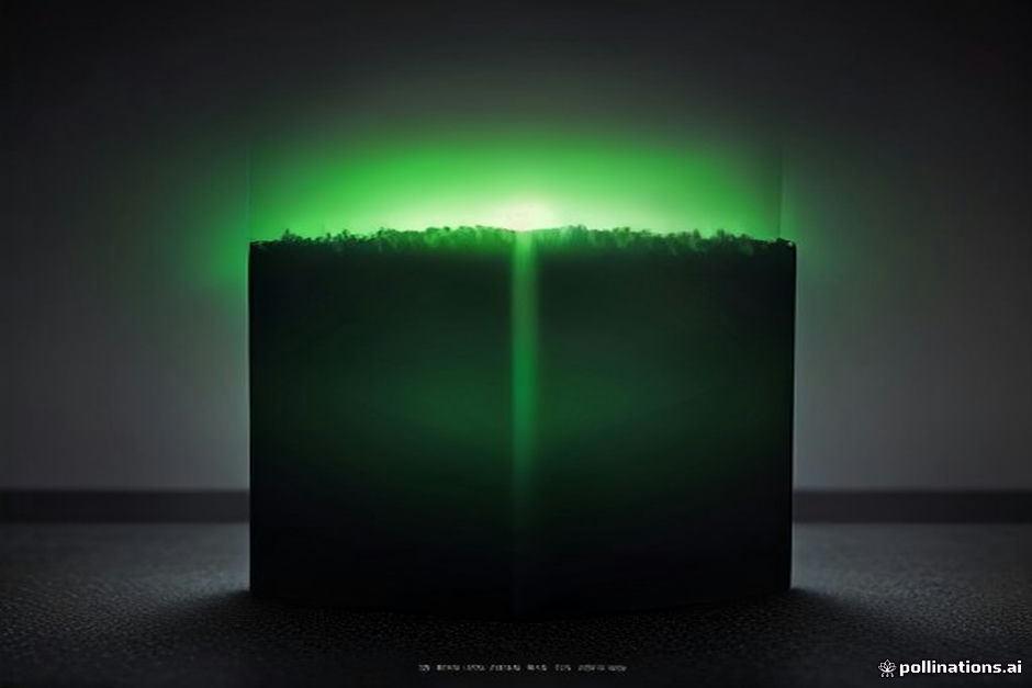 A dark charcoal field; on the left a translucent green glass pane labeled faintly in IBM Plex Mono 'filter' with a single thin amber line passing cleanly through it unobstructed; on the right a stack of three short, solid, opaque charcoal bars — offset like a turnstile — that the same amber line cannot pass, each bar carrying a tiny mono label ('allow', 'scope', 'egress'); the contrast is permeable-glass versus solid-gate; no logos, no faces, no text beyond the three bar labels and 'filter'